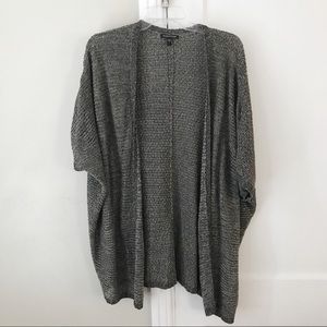 Eileen Fisher | Metallic Dolman Open Knit Cardigan